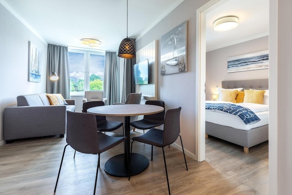 Foto van Stijlvol appartement met zonnig balkon - Vakantiehuis in Travemünde - DiningRoom