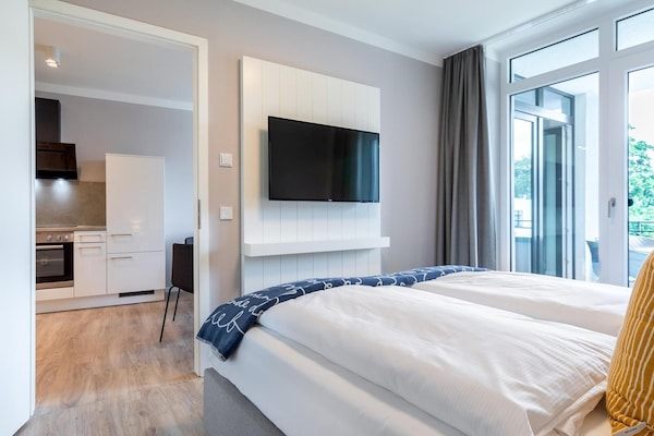 Foto van Stijlvol appartement met zonnig balkon - Vakantiehuis in Travemünde - BedRoom