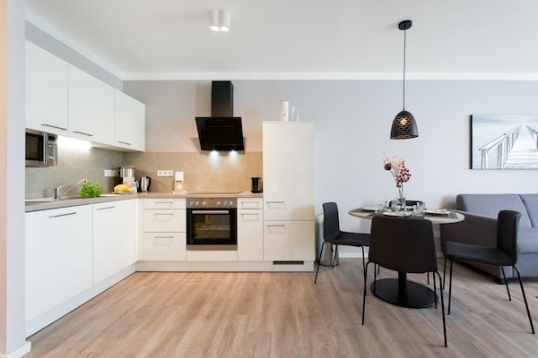 Foto van Travemuende Overdekte Balkon Suite - Vakantiehuis in Travemünde - Kitchen