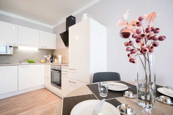 Foto van Travemuende Overdekte Balkon Suite - Vakantiehuis in Travemünde - Kitchen