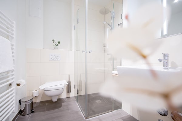 Foto van Travemuende Overdekte Balkon Suite - Vakantiehuis in Travemünde - BathRoom