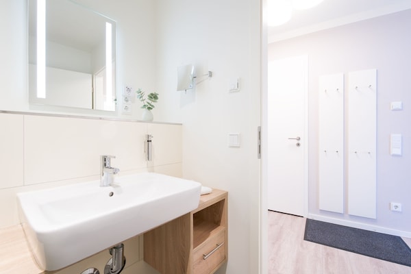 Foto van Travemuende Overdekte Balkon Suite - Vakantiehuis in Travemünde - BathRoom