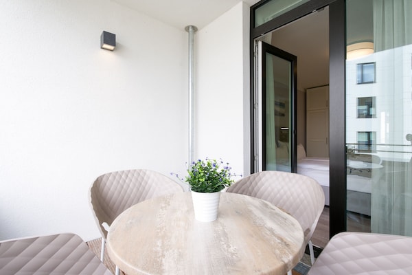 Foto van Travemuende Overdekte Balkon Suite - Vakantiehuis in Travemünde - TerraceBalcony