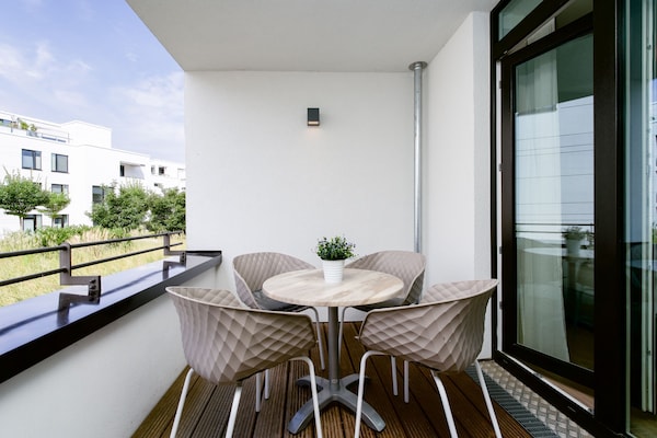Foto van Travemuende Overdekte Balkon Suite - Vakantiehuis in Travemünde - TerraceBalcony