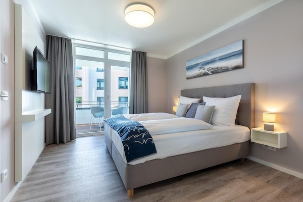 Foto van Travemuende Overdekte Balkon Suite - Vakantiehuis in Travemünde - BedRoom