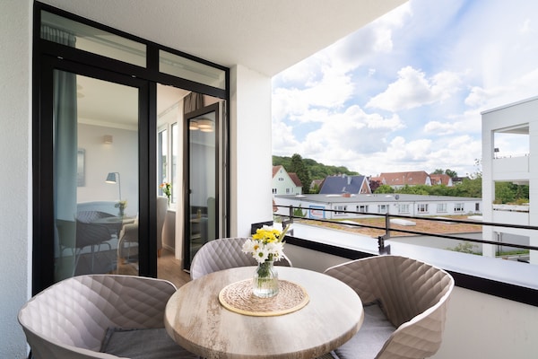 Foto van Zonverlichte Baltische Retreat voor 4 - Vakantiehuis in Travemünde - TerraceBalcony