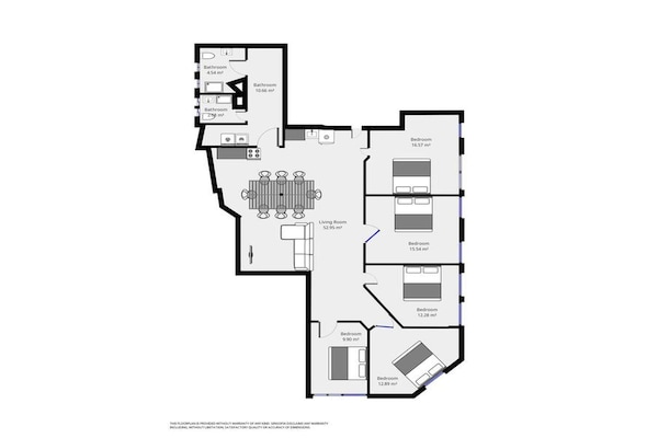 Foto van Huis in Nyhavn Courtyard - Vakantiehuis in København - FloorPlan