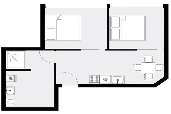 Foto van Kustsuite in Amager Strand - Vakantiehuis in København - FloorPlan