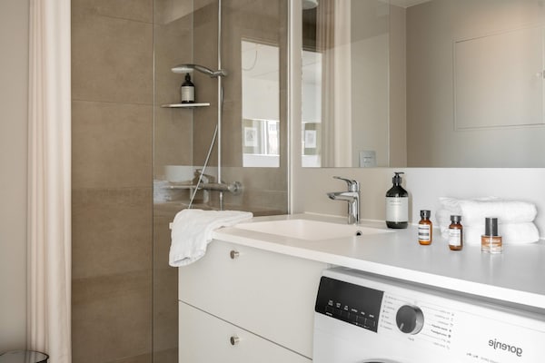 Foto van Appartement aan de kust in Amager met balkon - Vakantiehuis in København - BathRoom