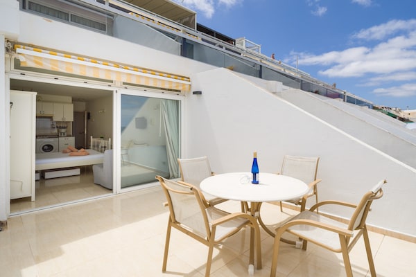 Foto van Huis bij Playa de Las Canteras met Zeezicht - Vakantiehuis in Las Palmas de Gran Canaria - terrace