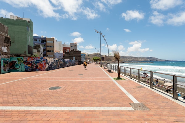 Foto van Strandhuis in Las Palmas bij Playa Canteras - Vakantiehuis in Las Palmas de Gran Canaria - Outdoor