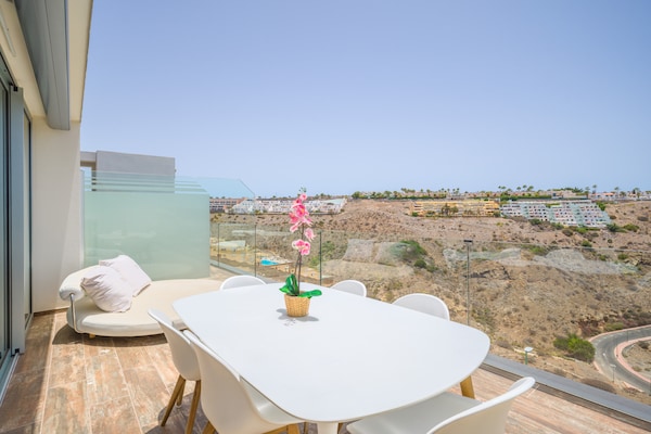 Foto van Huis in Mogán bij Playa de Amadores - Vakantiehuis in Mogán - terrace