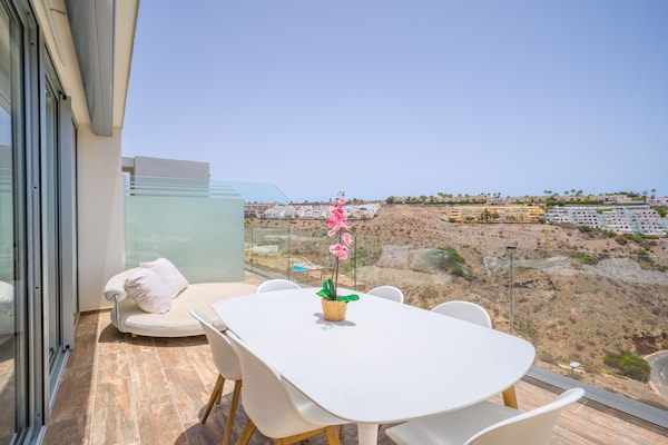 Foto van Huis in Mogán bij Playa de Amadores - Vakantiehuis in Mogán - terrace
