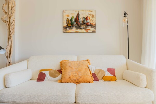 Foto van Licht appartement met airconditioning en uitzicht op zee - Antibes - Untagged