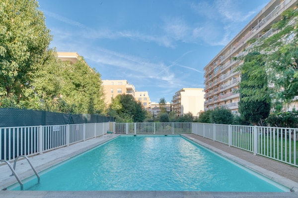 Foto van A/C 2slk/6P flat 2 min van strand - Vakantiehuis in Antibes - Untagged