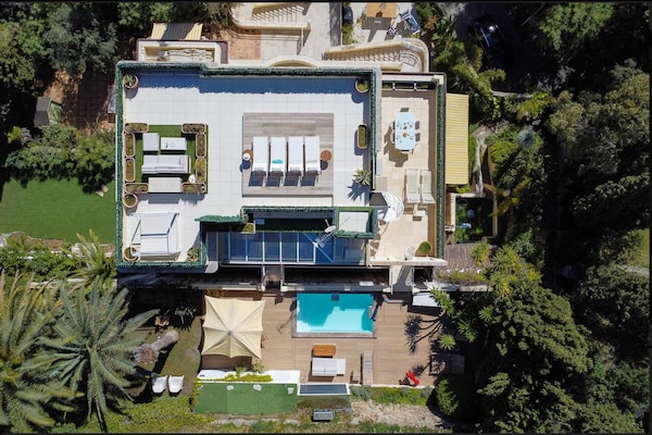 Foto van Penthouse met zeezicht en zwembad, airconditioning, 6 personen – Cannes - Untagged