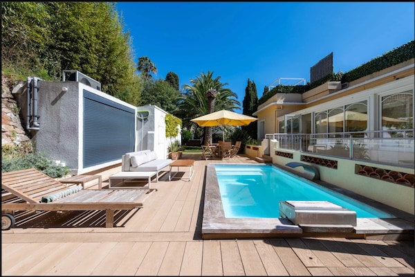 Foto van Penthouse met zeezicht en zwembad, airconditioning, 6 personen – Cannes - Untagged