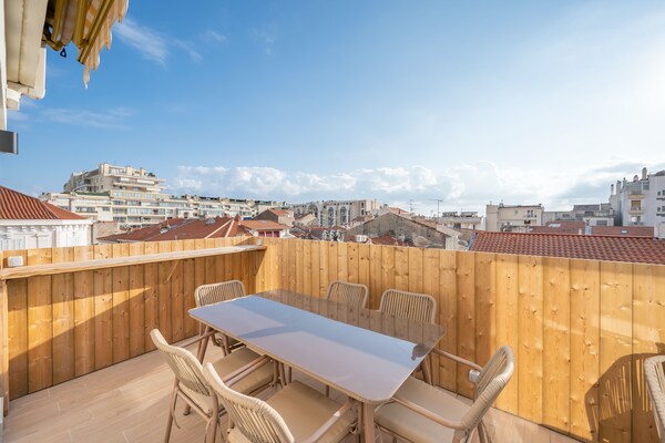 Foto van Prachtig appartement met terras - Carre d'Or Cannes - 
