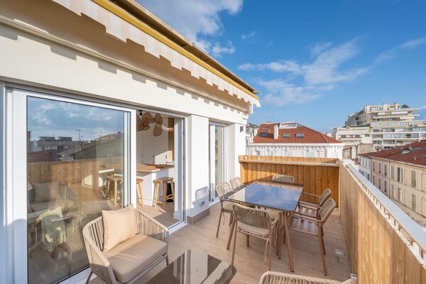 Foto van Prachtig appartement met terras - Carre d'Or Cannes - 