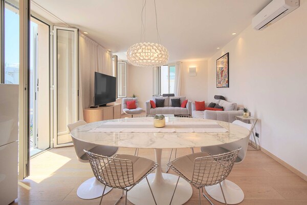 Foto van Prachtig appartement met airconditioning, 6 personen en uitzicht op zee - Cannes - Untagged