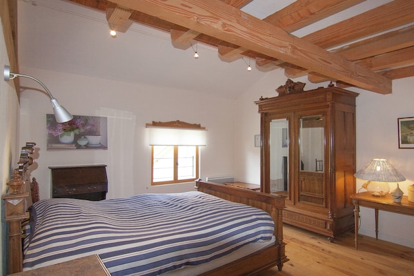 Foto van Cottage in Dordogne met Toegankelijke Terras - Vakantiehuis in Roussines - BedRoom