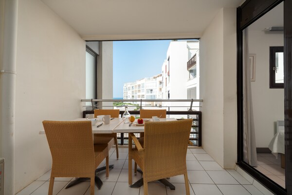 Foto van Comfortabel appartement aan zee in Agde - Vakantiehuis in Agde - TerraceBalcony