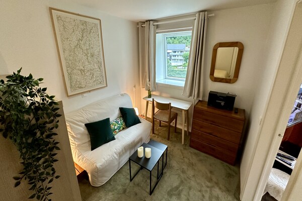 Foto van Elegant verblijf met 2 slaapkamers in Mont-Dore - Vakantiehuis in Mont-Dore - BedRoom