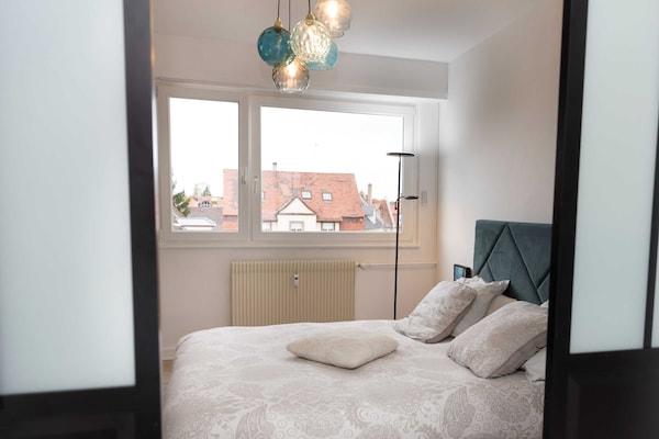 Foto van Prachtig 3-slaapkamer/6-persoons familieappartement in Straatsburg - Untagged
