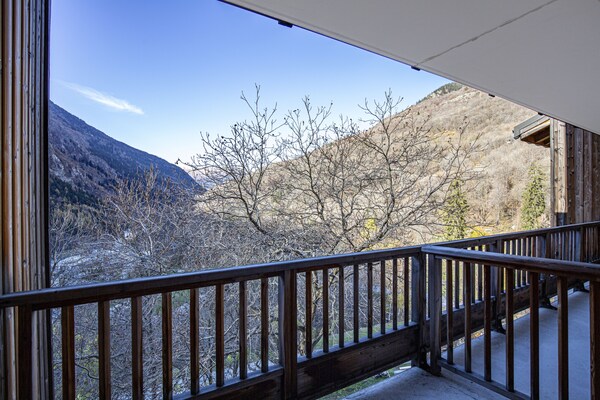 Foto van Appartement in 3 Vallées met zwembad & sauna - Vakantiehuis in Orelle - TerraceBalcony