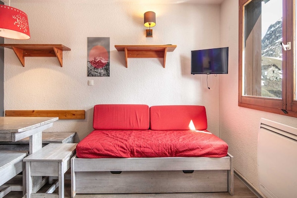 Foto van Verblijf in de Alpen met balkon in Tignes - Vakantiehuis in Tignes - LivingRoom