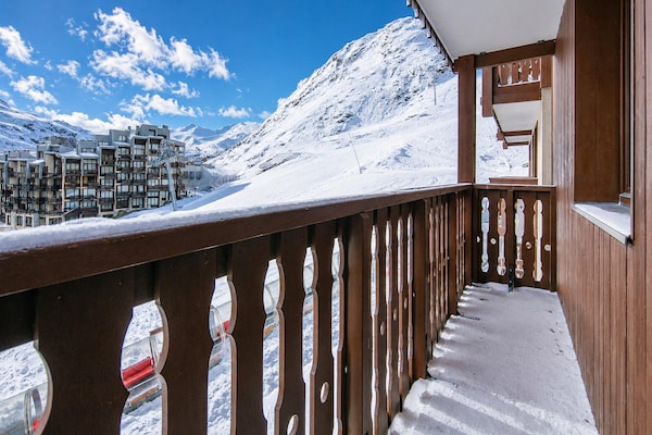 Foto van Tignes-verblijf voor 4 personen met badkuip - Vakantiehuis in Tignes - TerraceBalcony