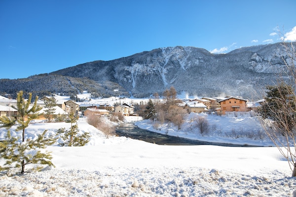 Foto van Appartement in Val Cenis met uitzicht op de bergen - Outdoor