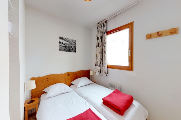 Foto van Appartement in Val Cenis met uitzicht op de bergen - BedRoom