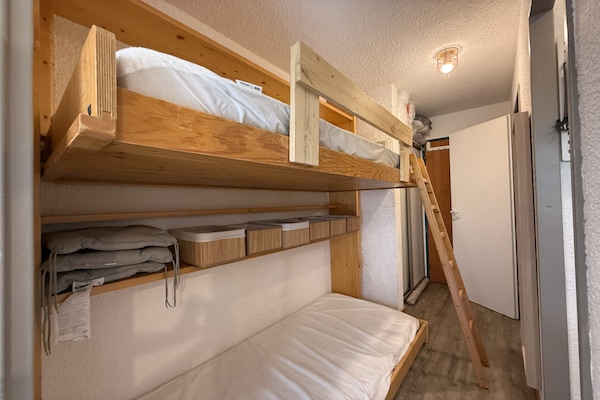 Foto van Appartement met uitzicht op de bergen in Modane - Vakantiehuis in Modane - BedRoom