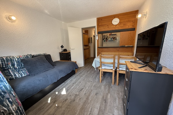 Foto van Appartement met uitzicht op de bergen in Modane - Vakantiehuis in Modane - LivingRoom