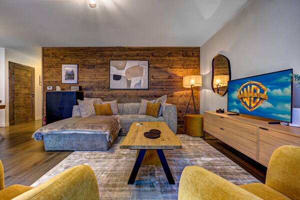 Foto van Appartement in Chamonix met groot balkon - Vakantiehuis in Chamonix-Mont-Blanc - LivingRoom