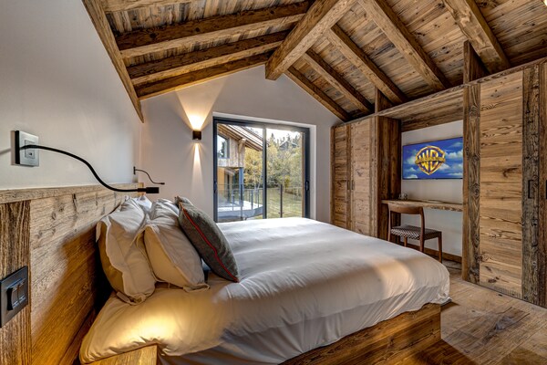 Foto van Luxe chalet met 5 slaapkamers, zwembad en sauna - Vakantiehuis in Chamonix-Mont-Blanc - BedRoom