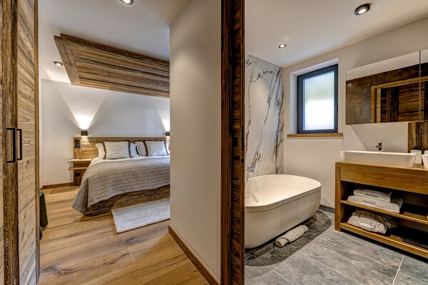 Foto van Luxe chalet met 5 slaapkamers, zwembad en sauna - Vakantiehuis in Chamonix-Mont-Blanc - BedRoom