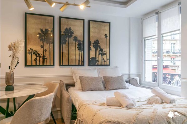 Foto van Luxe appartement met 1 slaapkamer en 4 zitplaatsen in het hart van Parijs. - Untagged