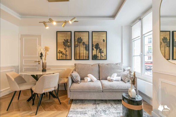 Foto van Luxe appartement met 1 slaapkamer en 4 zitplaatsen in het hart van Parijs. - Untagged