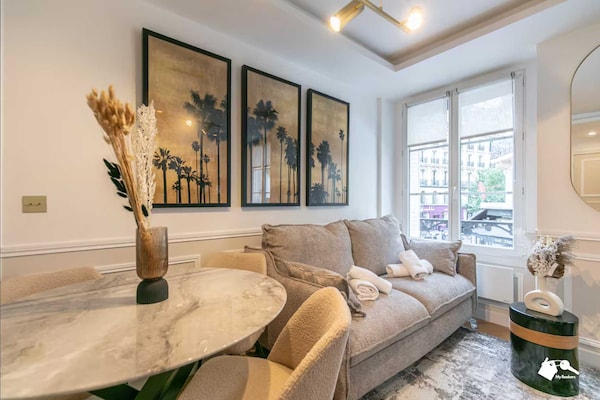 Foto van Luxe appartement met 1 slaapkamer en 4 zitplaatsen in het hart van Parijs. - Untagged
