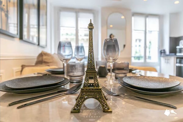 Foto van Luxe appartement met 1 slaapkamer en 4 zitplaatsen in het hart van Parijs. - Untagged