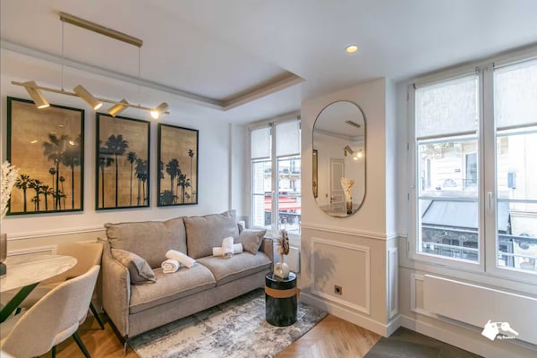 Foto van Luxe appartement met 1 slaapkamer en 4 zitplaatsen in het hart van Parijs. - Untagged