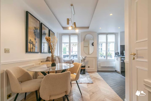 Foto van Luxe appartement met 1 slaapkamer en 4 zitplaatsen in het hart van Parijs. - Untagged