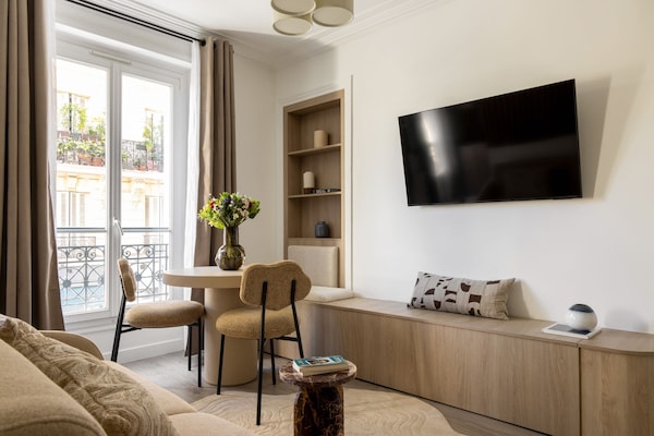 Foto van Prachtig appartement met airconditioning –1 slaapkamer/4 personen– Alésia - LivingRoom