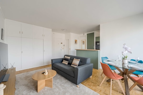 Foto van Licht appartement – 1 slaapkamer/4 personen – vlakbij Parijs en La Défense - Untagged