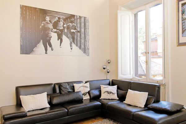 Foto van Ruim Prati-appartement voor gezinnen - Vakantiehuis in Roma - LivingRoom