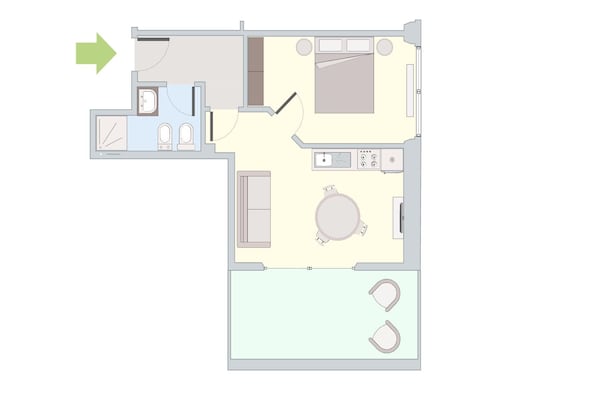 Foto van Milan-Bergonzoli: Appartement met 1 slaapkamer e - Vakantiehuis in Milano - Untagged