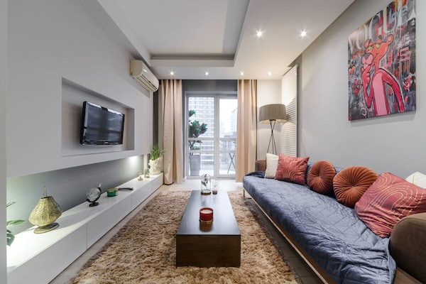 Foto van Stadsappartement met balkon - Vakantiehuis in Warszawa - LivingRoom
