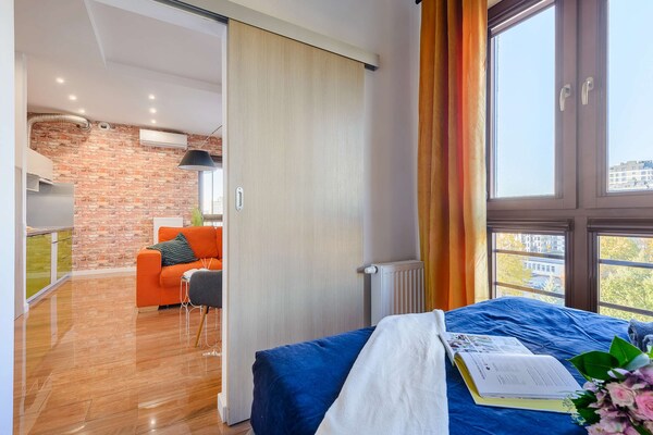 Foto van Siedmiogrodzka appartement met uitzicht - Vakantiehuis in Warszawa - BedRoom